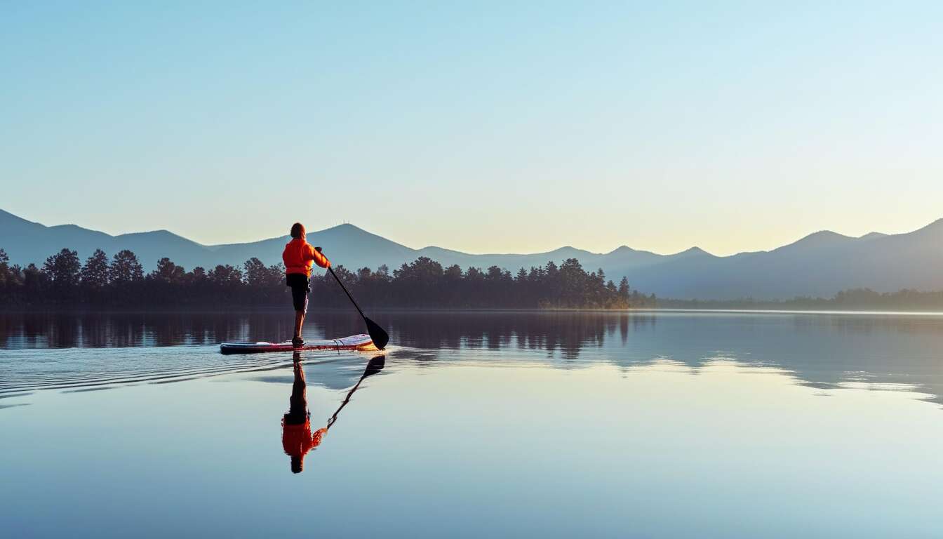 Initiation au race paddle sur lac: équipement et premiers pas
