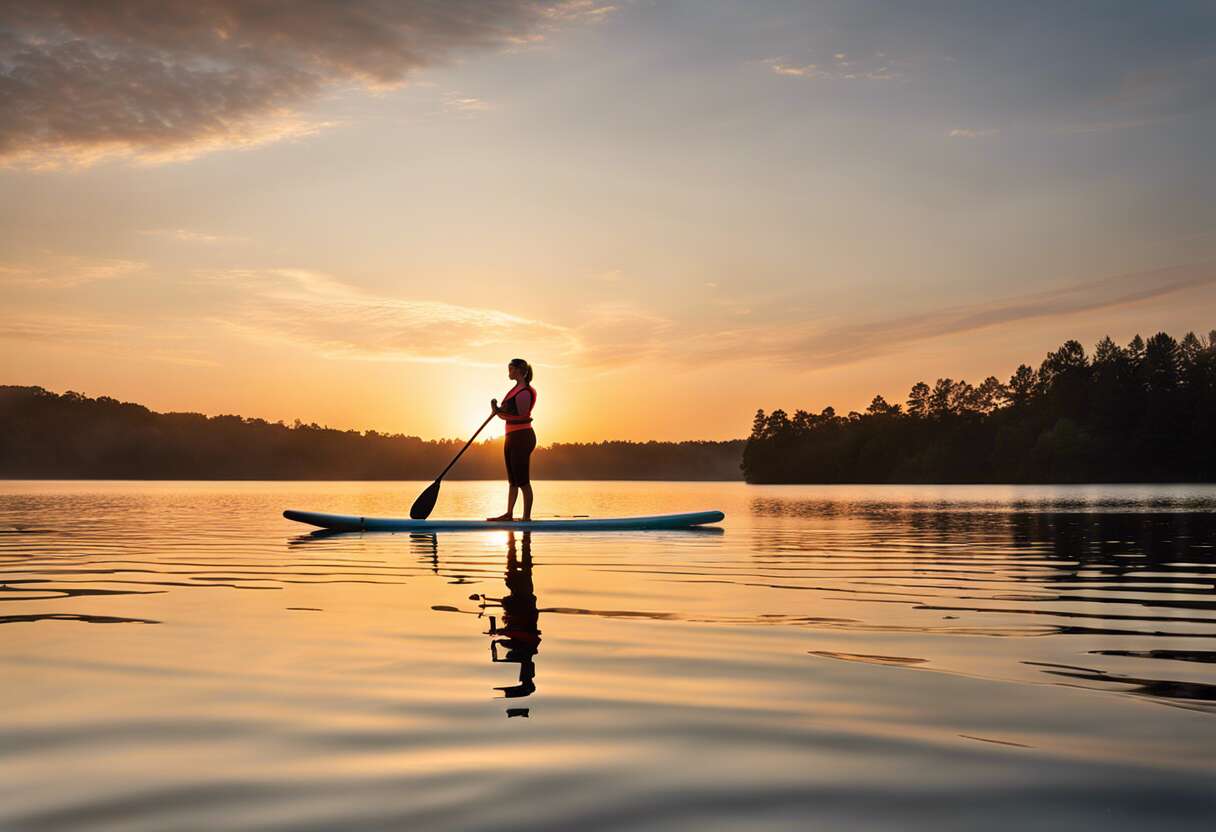 Yoga sur paddle : combiner équilibre, renforcement et relaxation