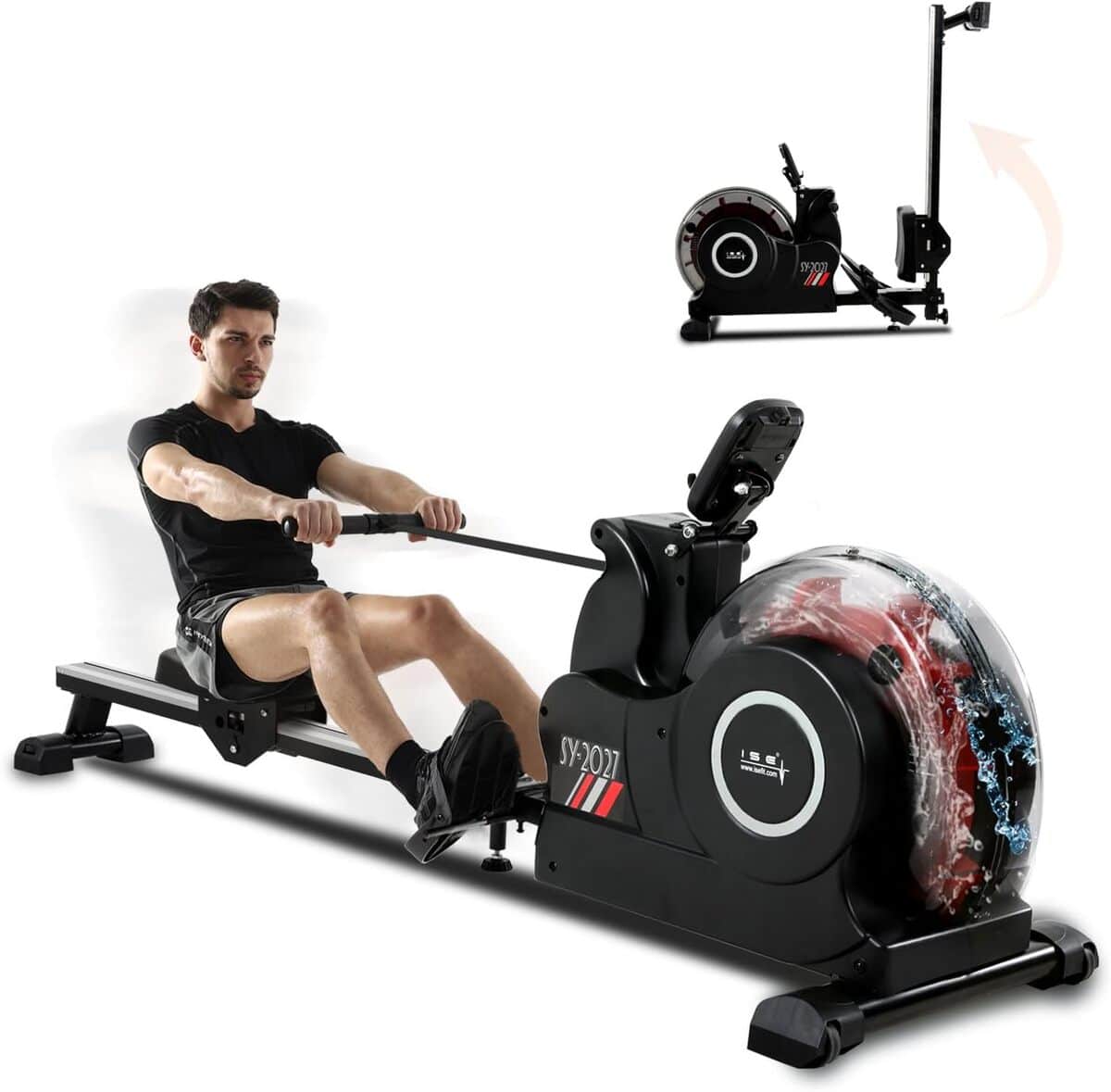 Test ISE Rameur à Eau : fitness Pliable et Connecté