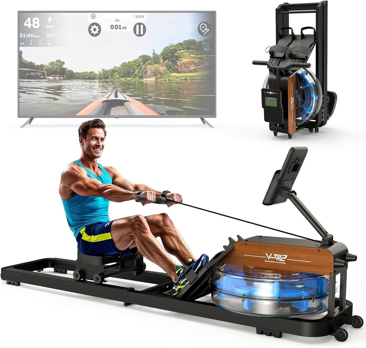 Test du rameur d'eau ORISYN : performance et connectivité à domicile