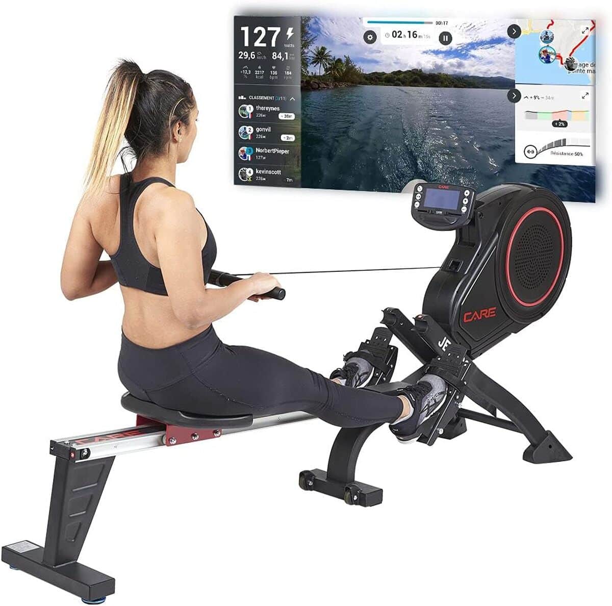 Test du rameur CARE FITNESS Jet 600-2 : performance et confort