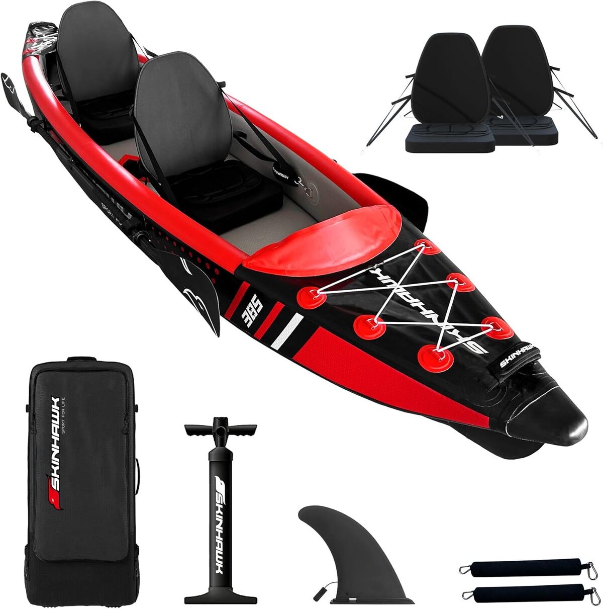 Test du kayak gonflable Skinhawk Adventure 385