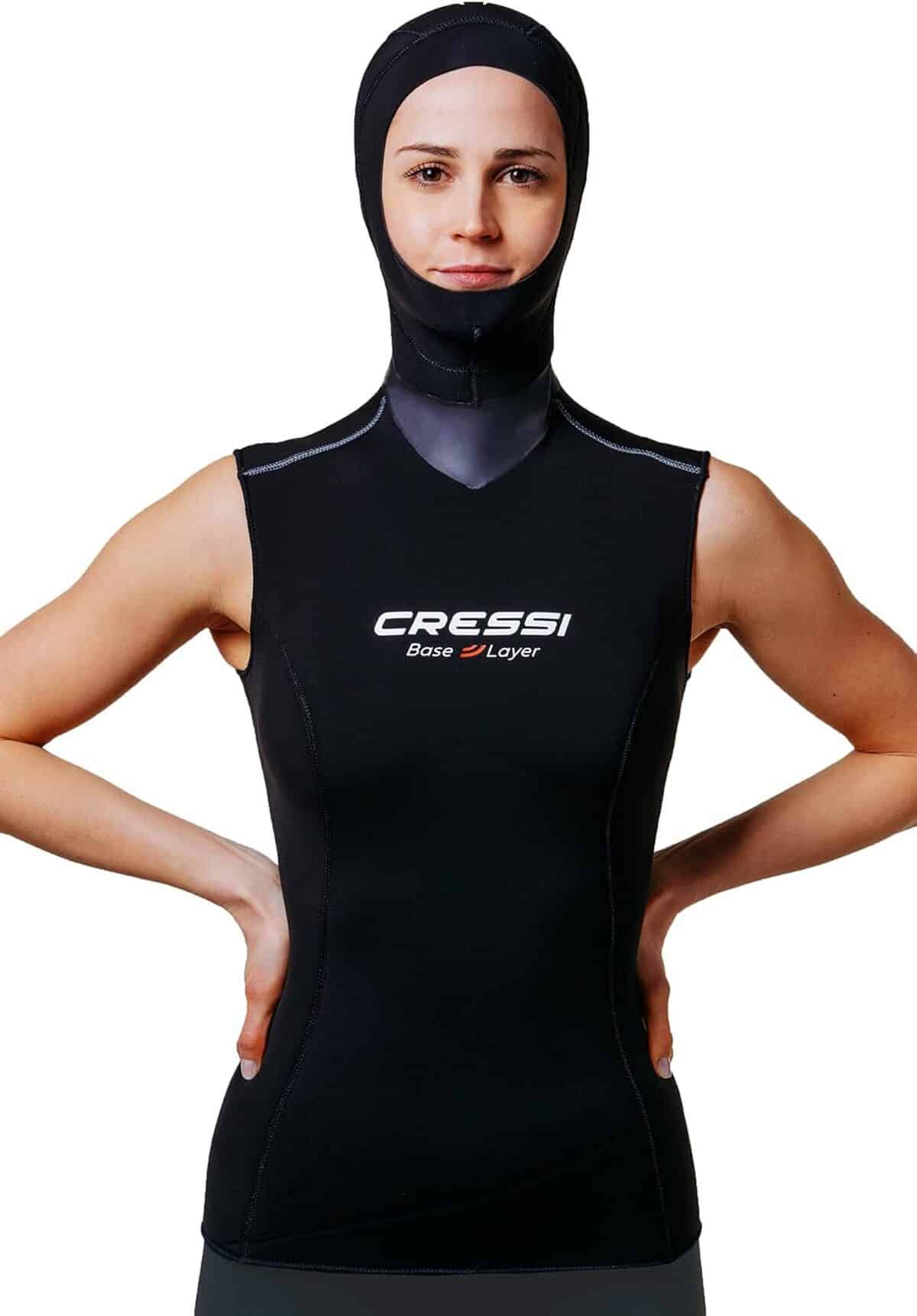 Test de la sous-combinaison Cressi avec capuche