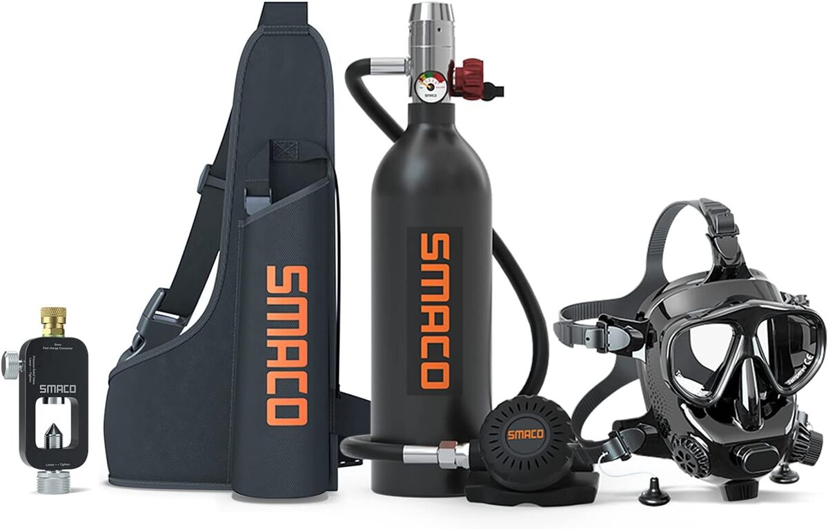 Test du kit de bouteille de plongée SMACO : mini scuba pour explorations subaquatiques