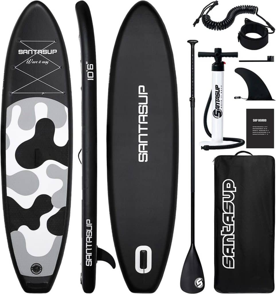 Test du santasup inflatable paddle board : performance et polyvalence