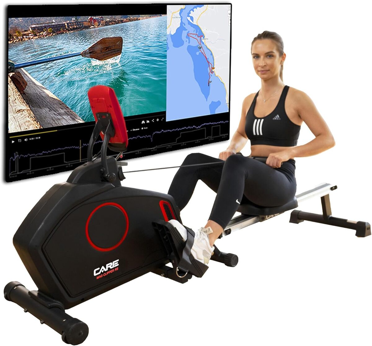 Test rameur Care Fitness Mag Clipper : pliable et hautement résistant
