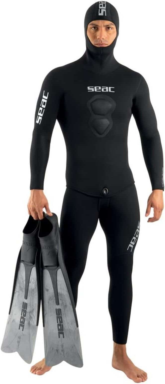 Combinaison Plongée Néoprène 5 Mm SEAC Alfa 5.0 – Homme, Eaux Froides, Fermeture Arrière, Inserts Super élastiques Et Renforts Anti-abrasion