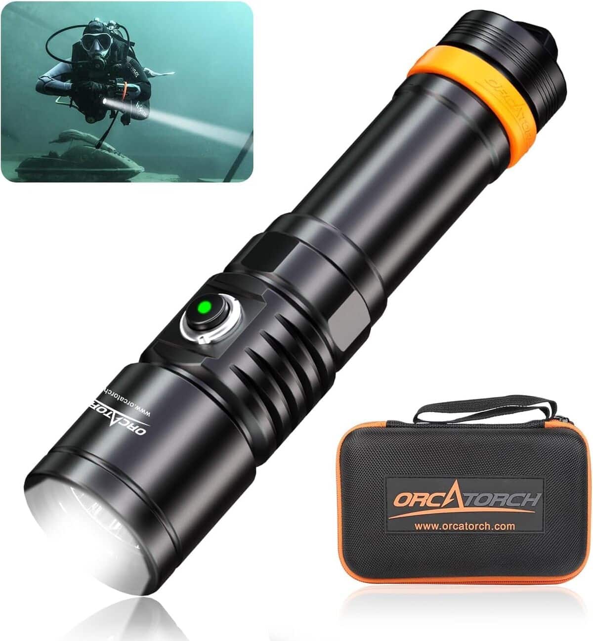 Test de la lampe de plongée Orcatorch D710 : puissance et performances sous-marines