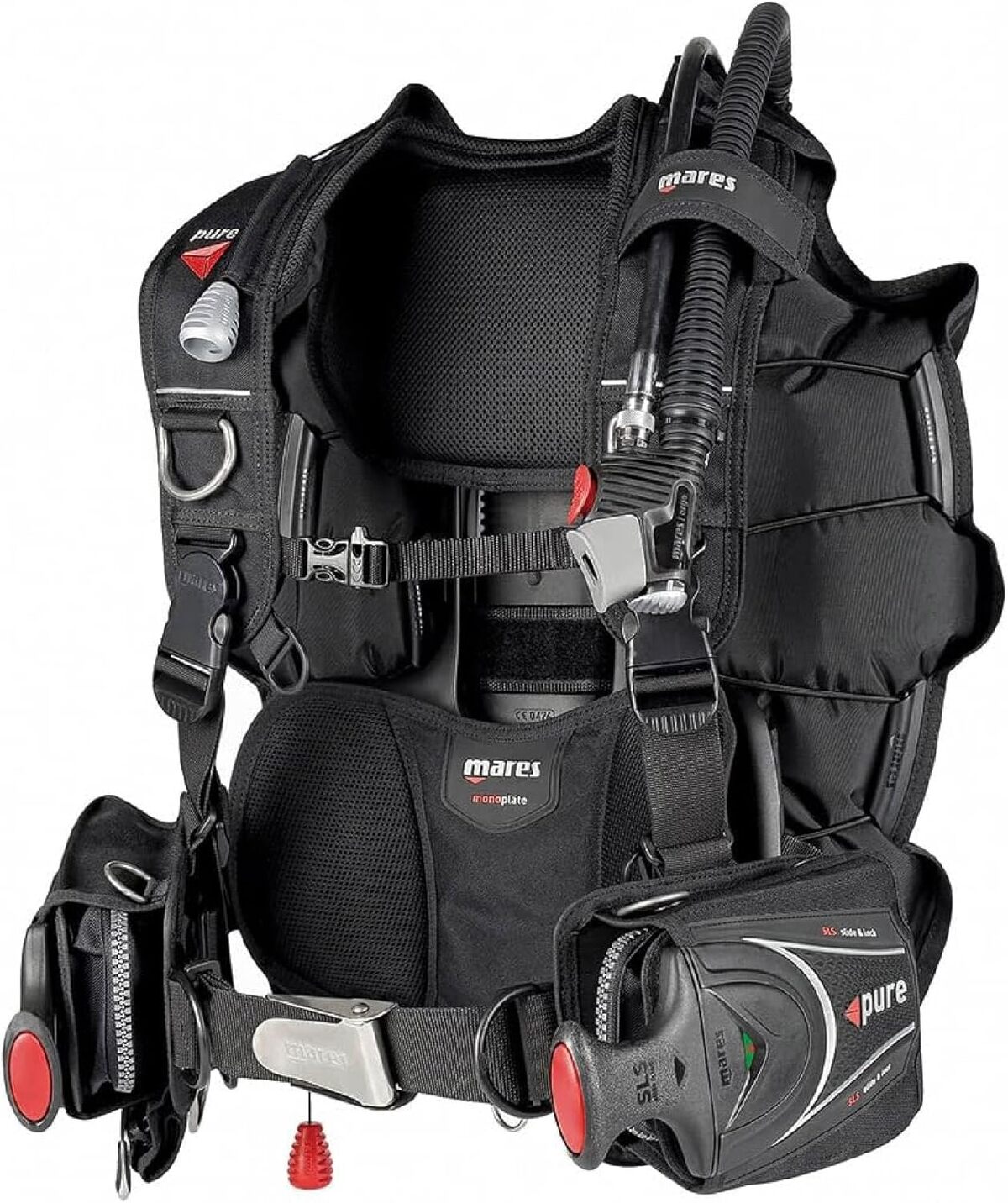 Test du gilet stabilisateur Mares Hybrid Pure SLS multicolore taille M
