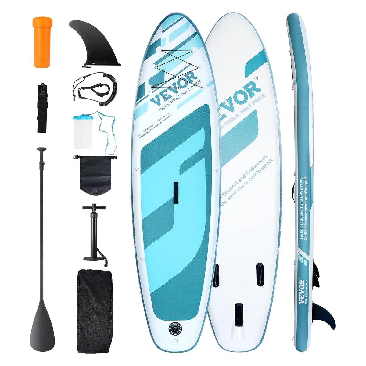 Test de la planche VEVOR paddle gonflable 3048x838x152 mm