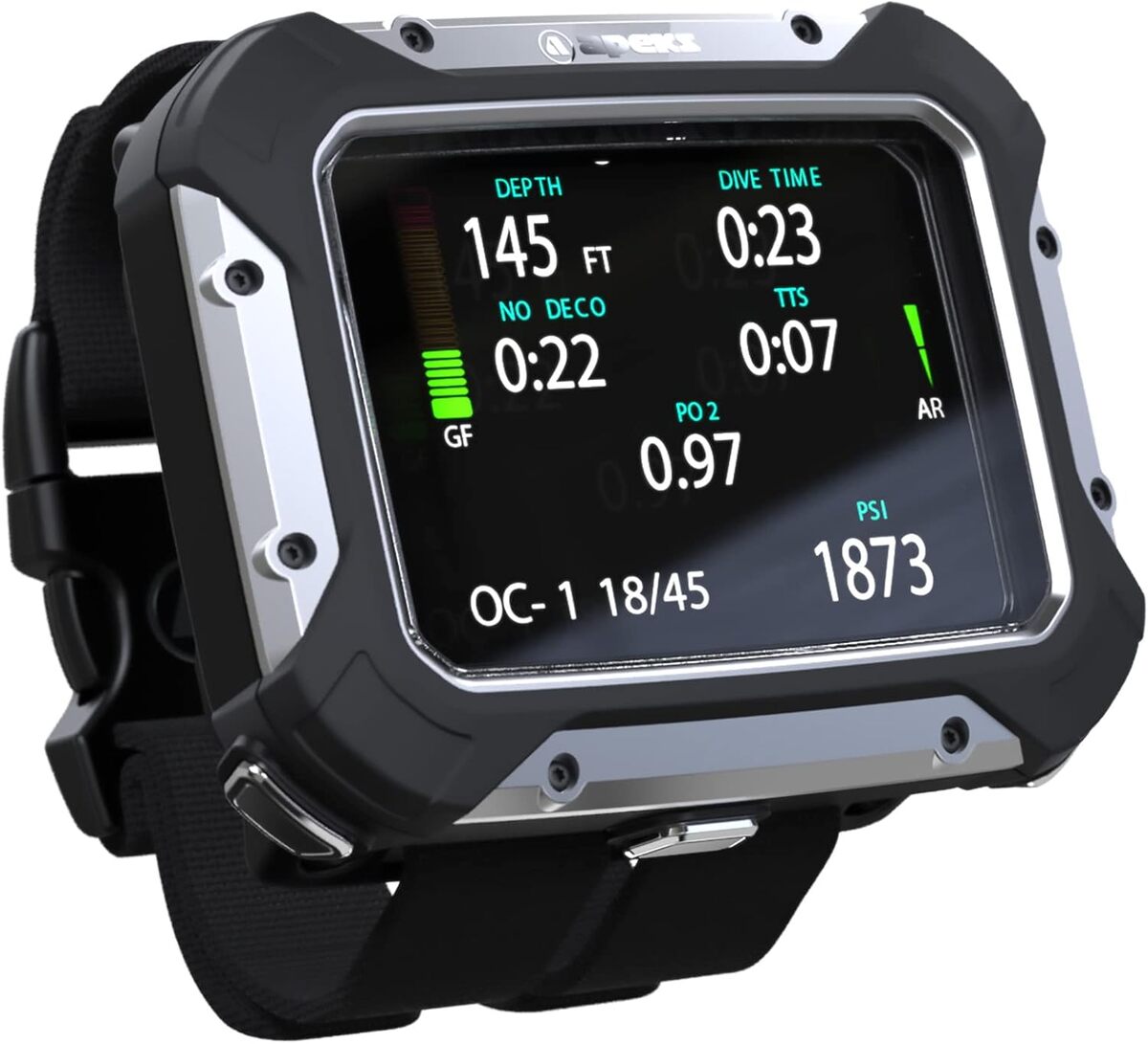 Test de l'ordinateur de plongรฉe Apeks DSX et analyseur O2