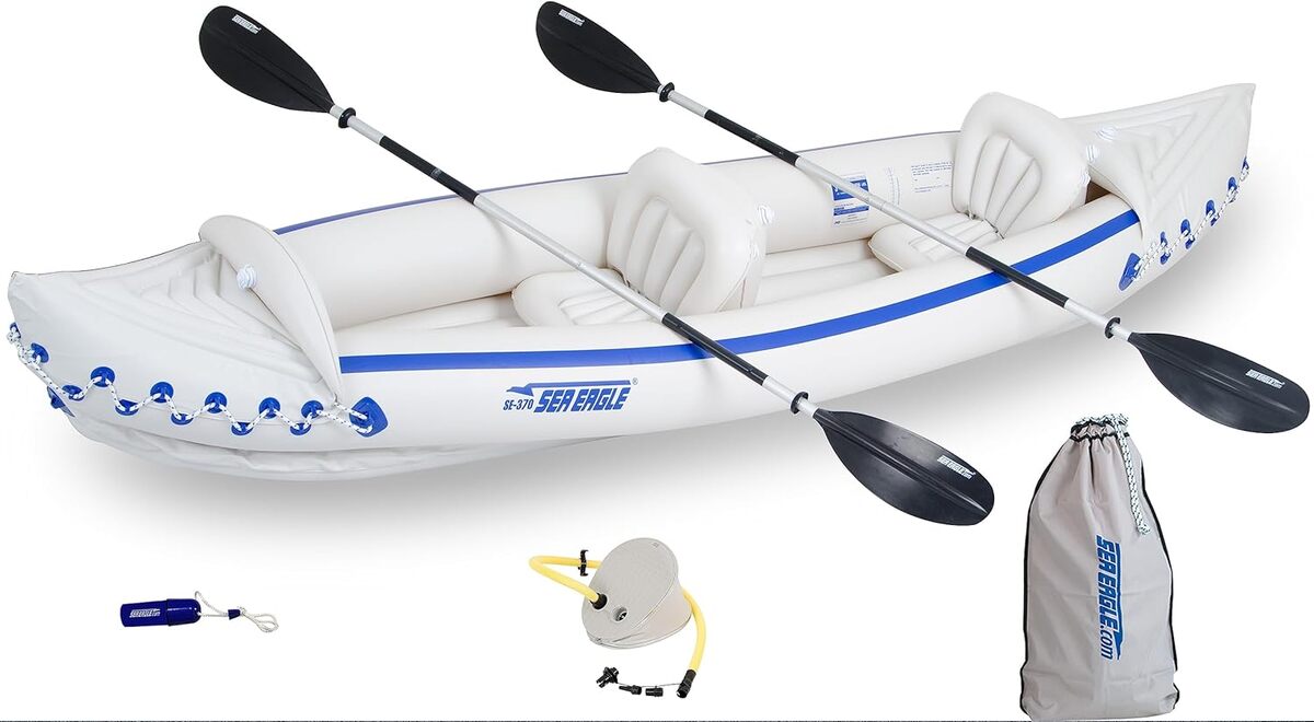 Test Sea Eagle 370 : kayak de sport ultra pratique pour trois personnes
