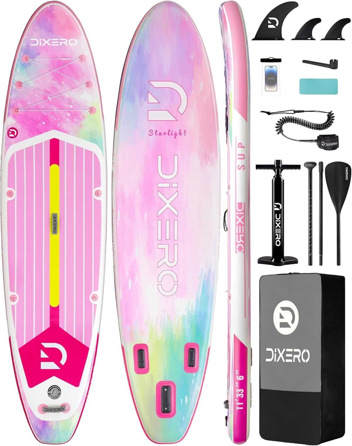 Test de la planche à pagaie gonflable Dixero avec accessoires haut de gamme