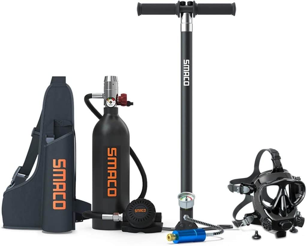 Test du kit de plongée SMACO Mini Scuba 1L : respiration sous-marine simplifiée