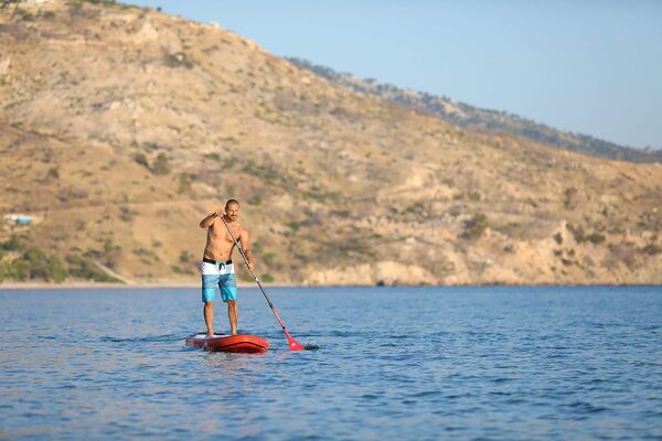 Aquamarina Sup Atlas Stand up, Paddle, Planche, Surf, Board Adulte Unisexe, Rouge, 3668415