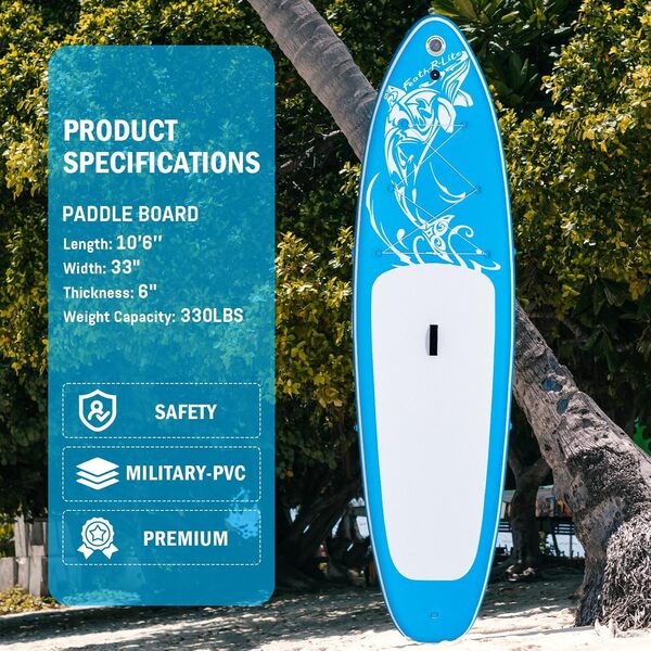 FEATH-R-LITE Stand Up Paddle Board Gonflable pour Adultes Sup avec Deux configurations différentes d'accessoires