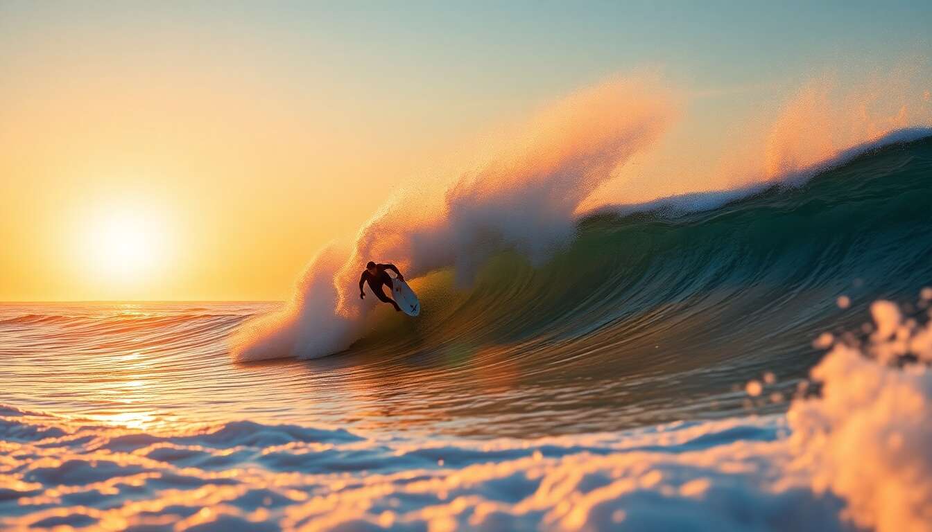Quand profiter des grosses vagues en algarve