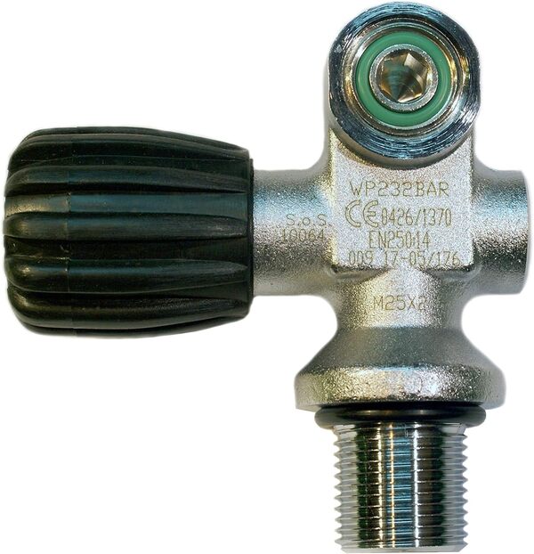 METALSUB Bouteille de plongée de 15 litres 232 Bar, Faber (1 Sortie)