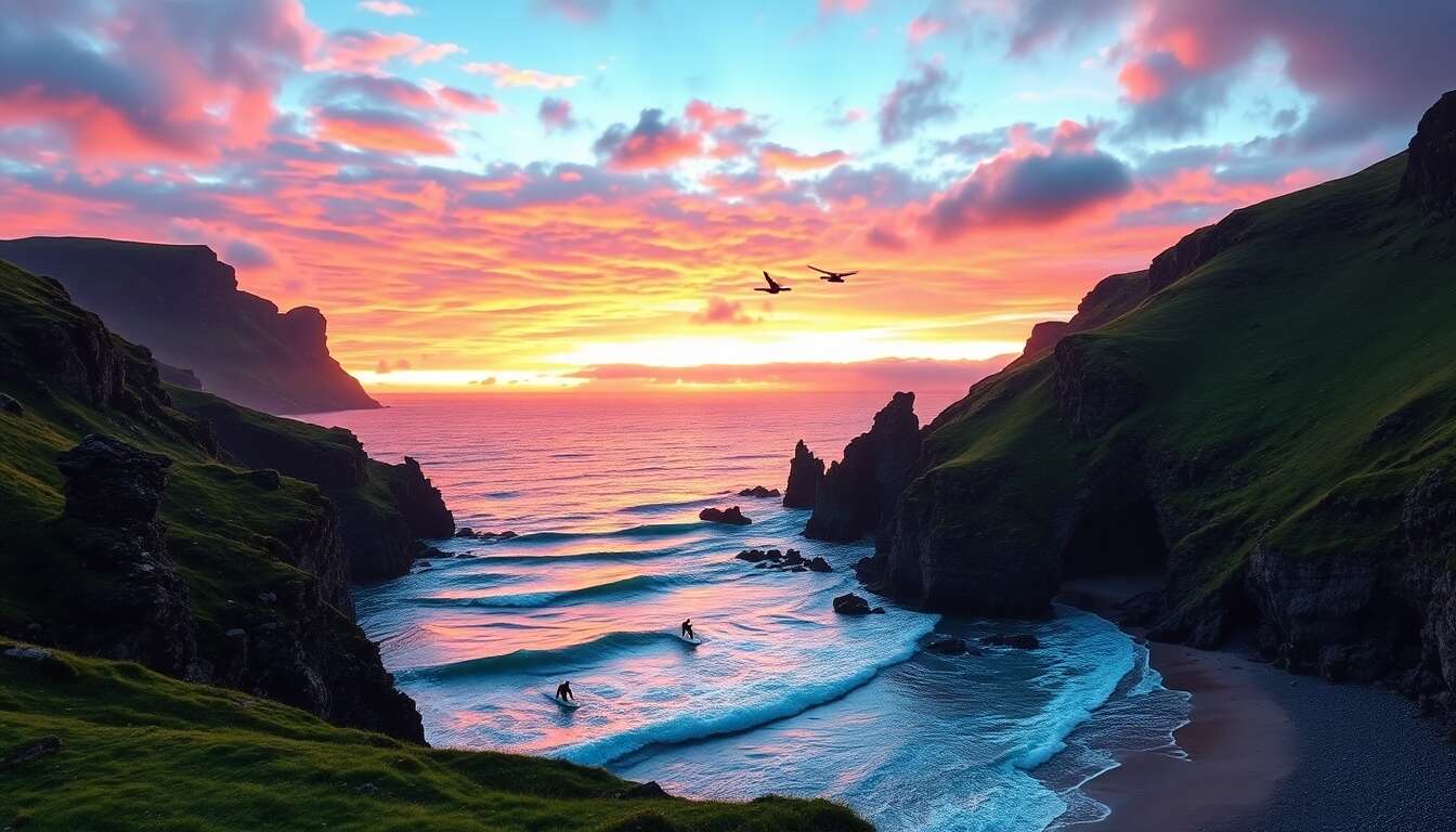 Road Trip Surf dans les Highlands d'Écosse : aventure Inoubliable