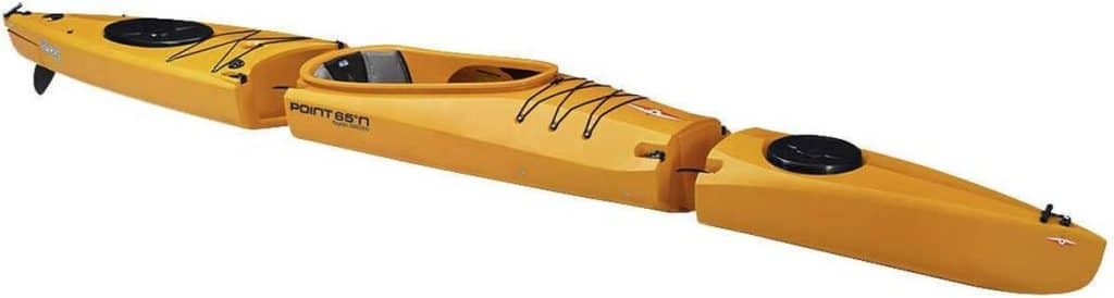 Test du kayak modulable Point 65 Mercury Solo GTX jaune