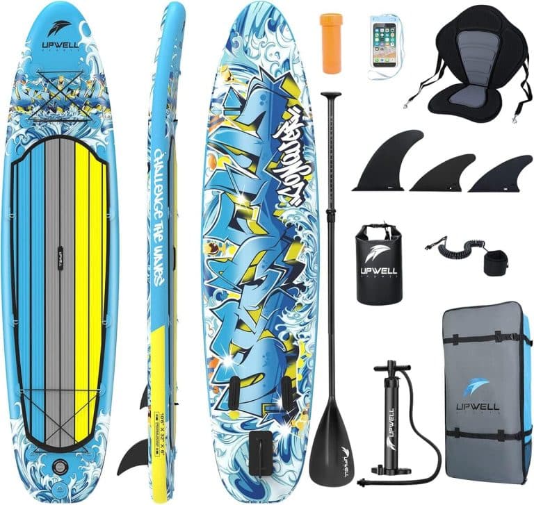 Bodyboard Gonflable Hillylolly Pour Enfant - Planche De Surf Piscine Portable 110x48cm - Bleu Et Jaune
