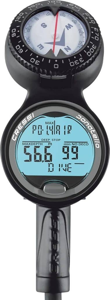 Test de la console Cressi Donatello : performance sous l'eau