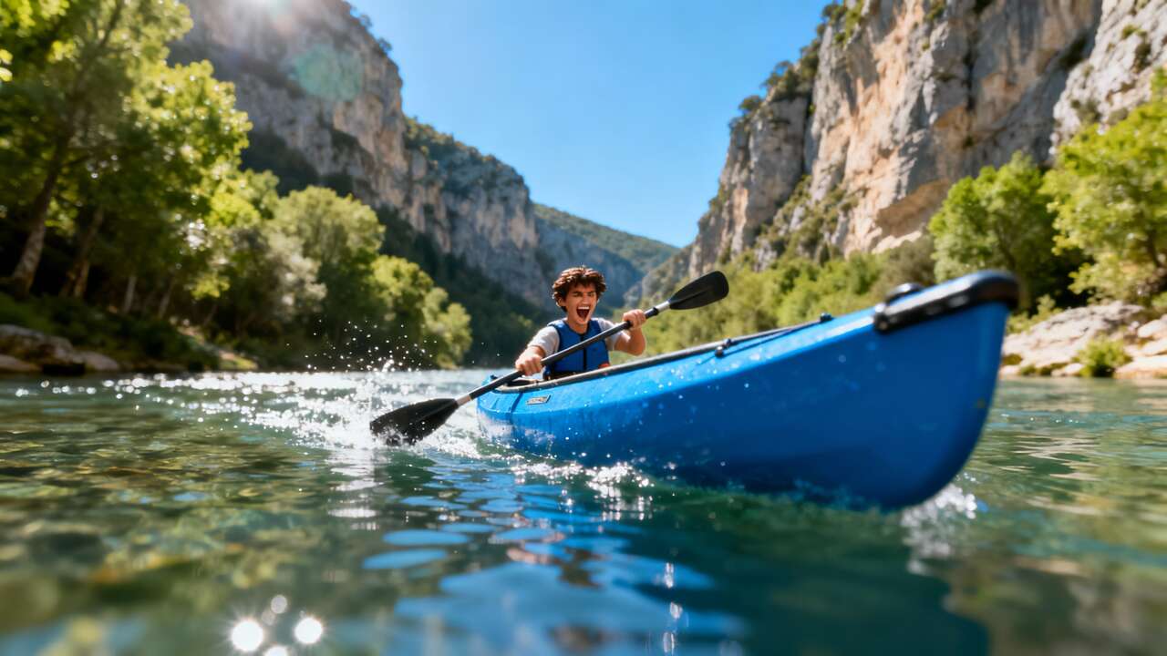 Descente en Canoë Sportive sur 32 km en Ardèche sur 2 Jours