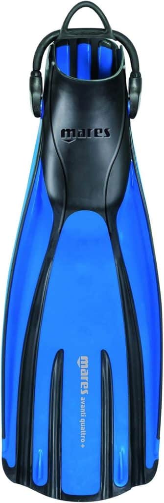 Test des palmes Mares Avanti Quattro + unisexe bleues