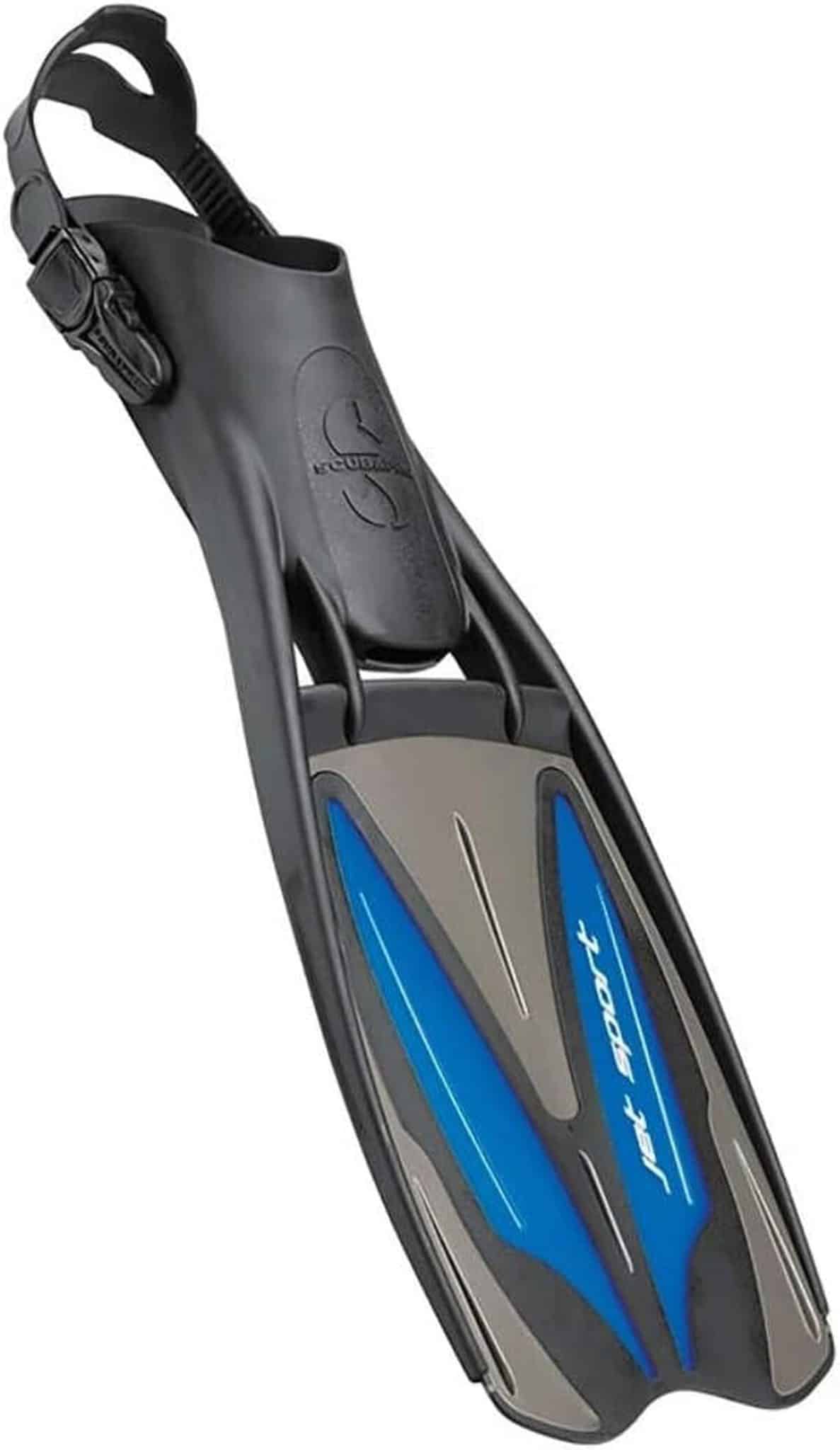 Test des palmes Scubapro Jet Sport réglables bleu M-41/43