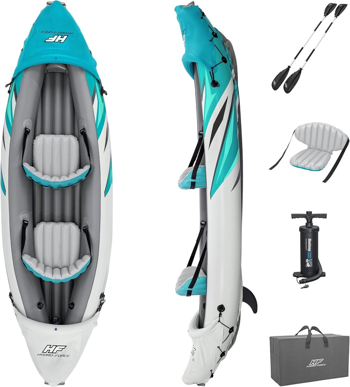 Test du kayak gonflable Bestway Hydro-Force Rapid Elite 2 personnes