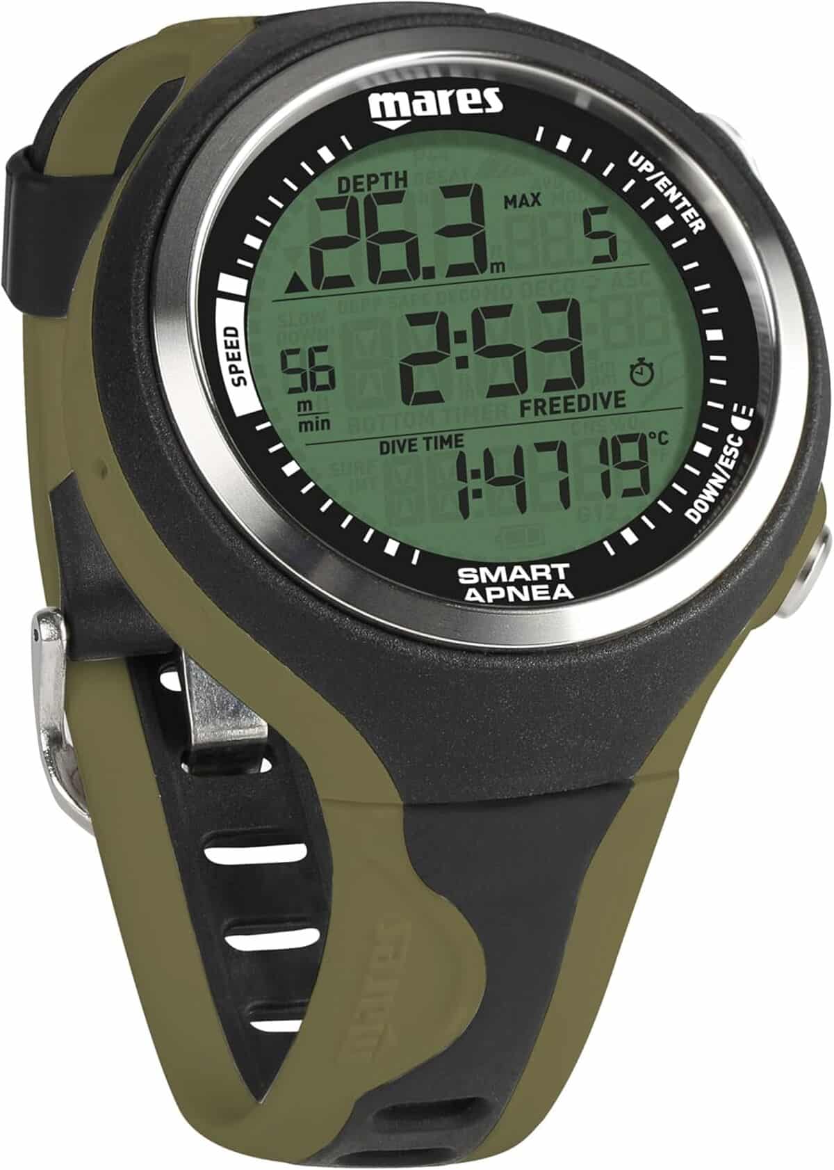 Test : ordinateur apnée Mares intelligent noir/vert