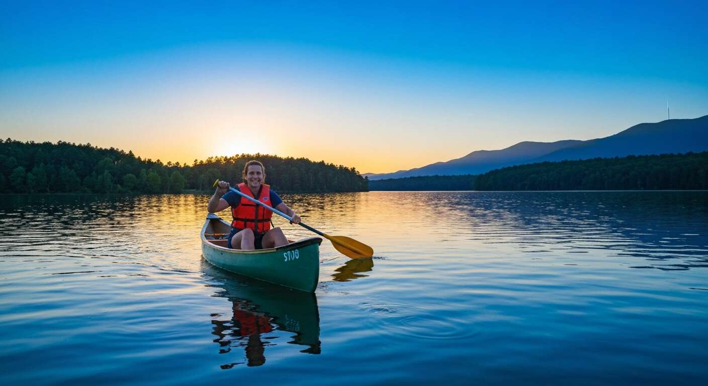 Tranquillit&eacute; sur le lac des nauves &agrave; coutras
