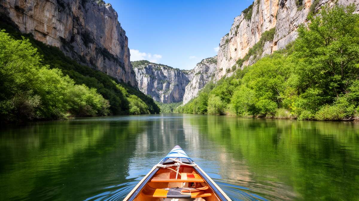 La magie des gorges de l'ardèche en canoë La magie des gorges de l'ardèche en canoë