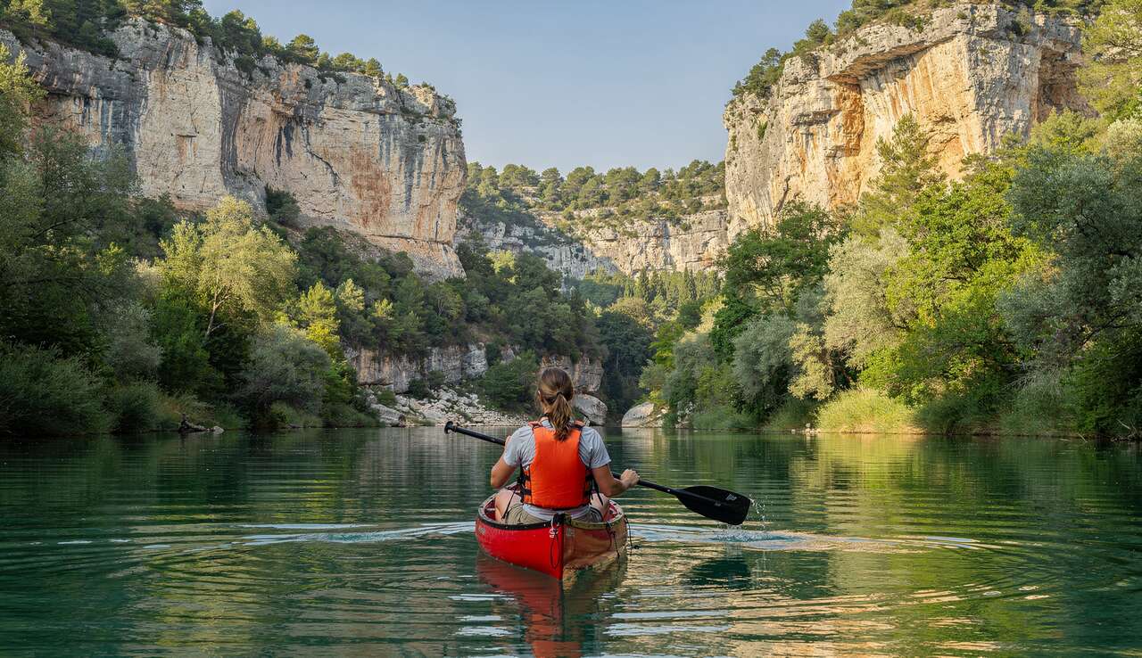 Descente en Canoë de 13 km en Ardèche - L'Aventurière