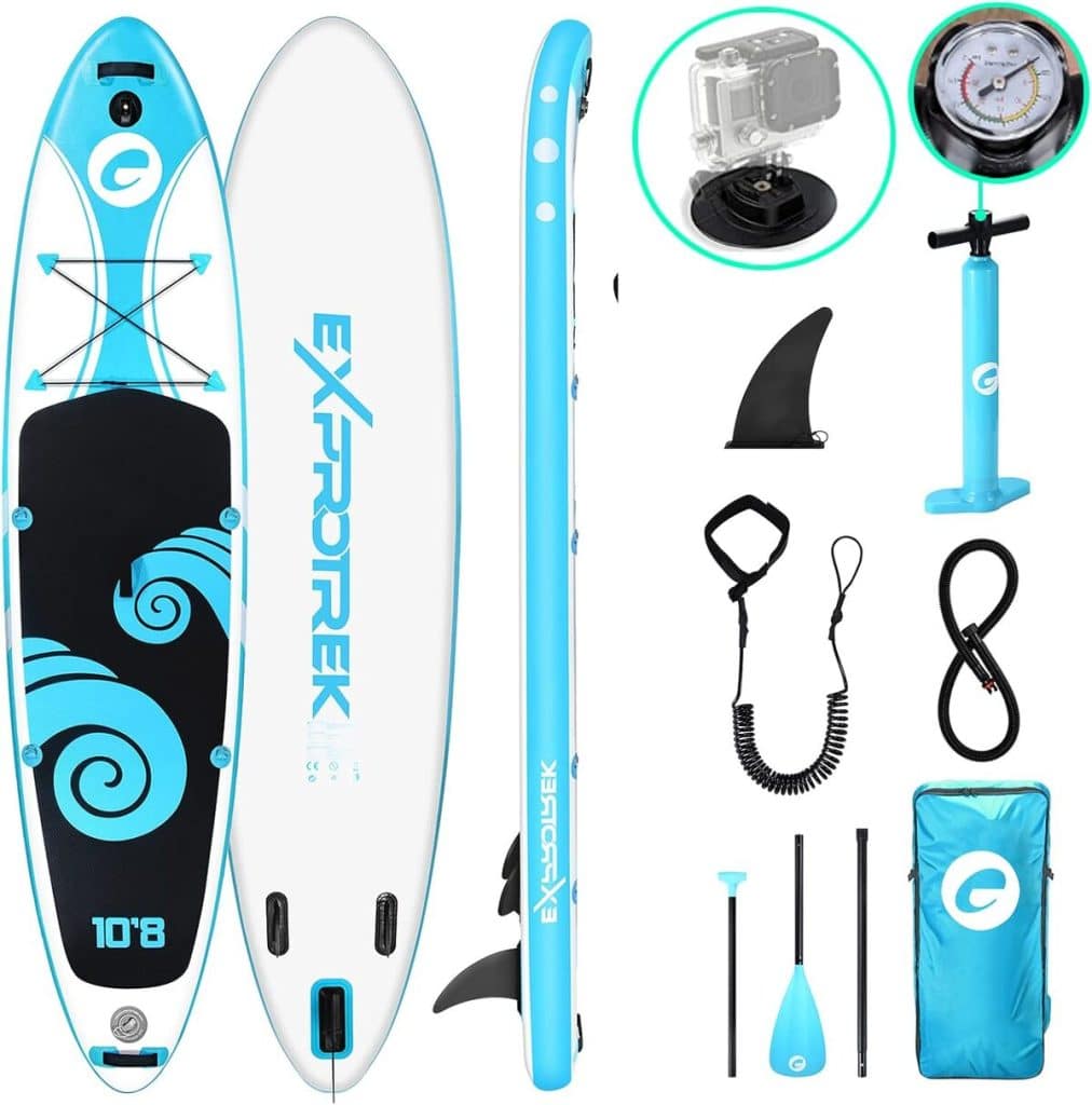 Test de la planche de paddle gonflable Exprotrek : performance et accessoires complets