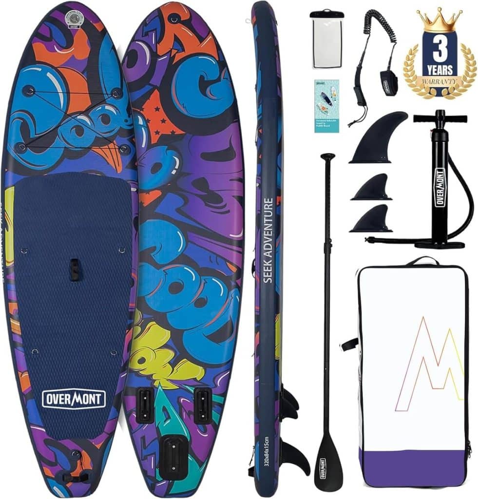Test de la planche de sup gonflable Overmont avec accessoires complets