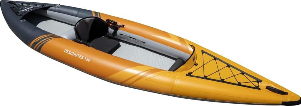 Test du kayak gonflable 1 personne Aquaglide Deschutes 130