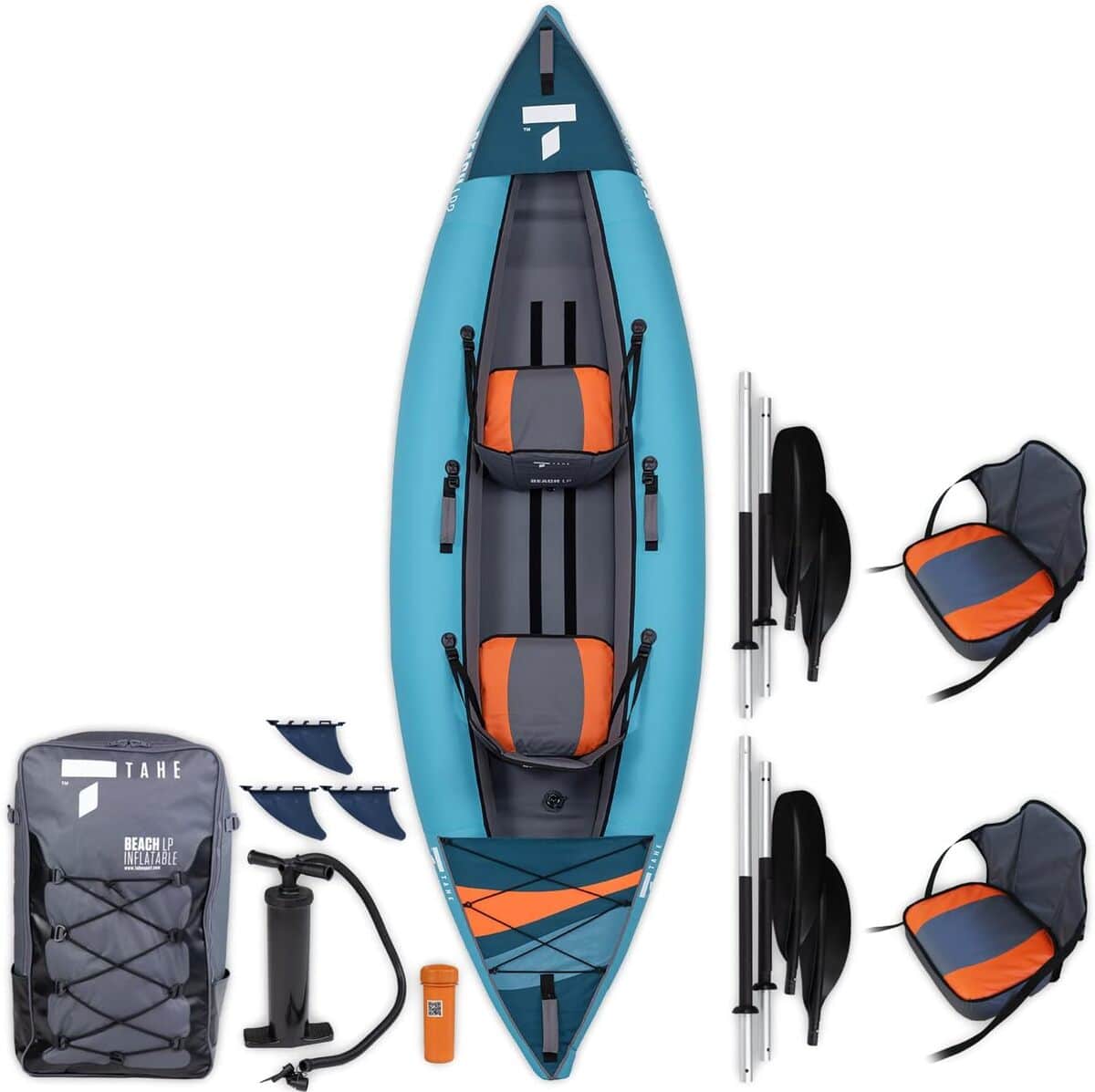 Test du kayak gonflable TAHE Beach LP2 : embarquez à deux !