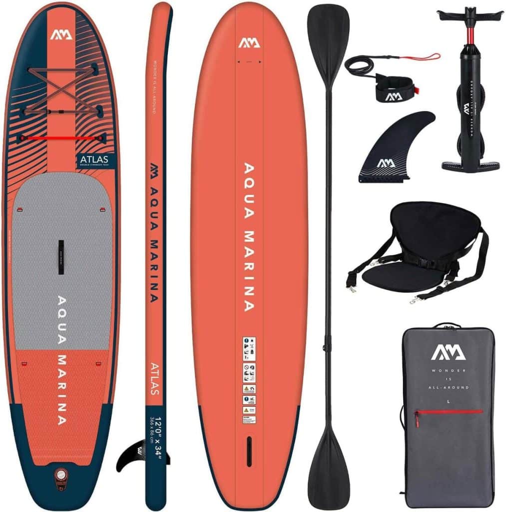 Test du paddle gonflable Aqua Marina Atlas 2026 : le pack complet kayak et pagaie