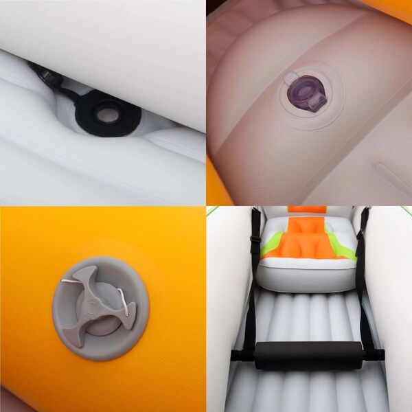 vidaXL Aqua Marina Kayak Gonflable Betta HM K0 pour 2 Personnes Multicolore Bateau