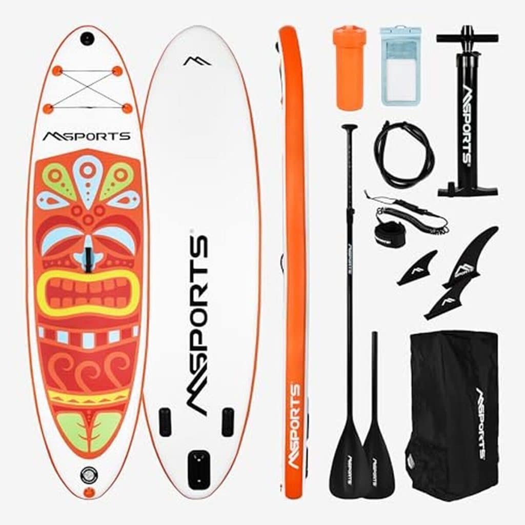 Test de la planche de stand up paddle gonflable MSPORTS : performance et accessoires inclus