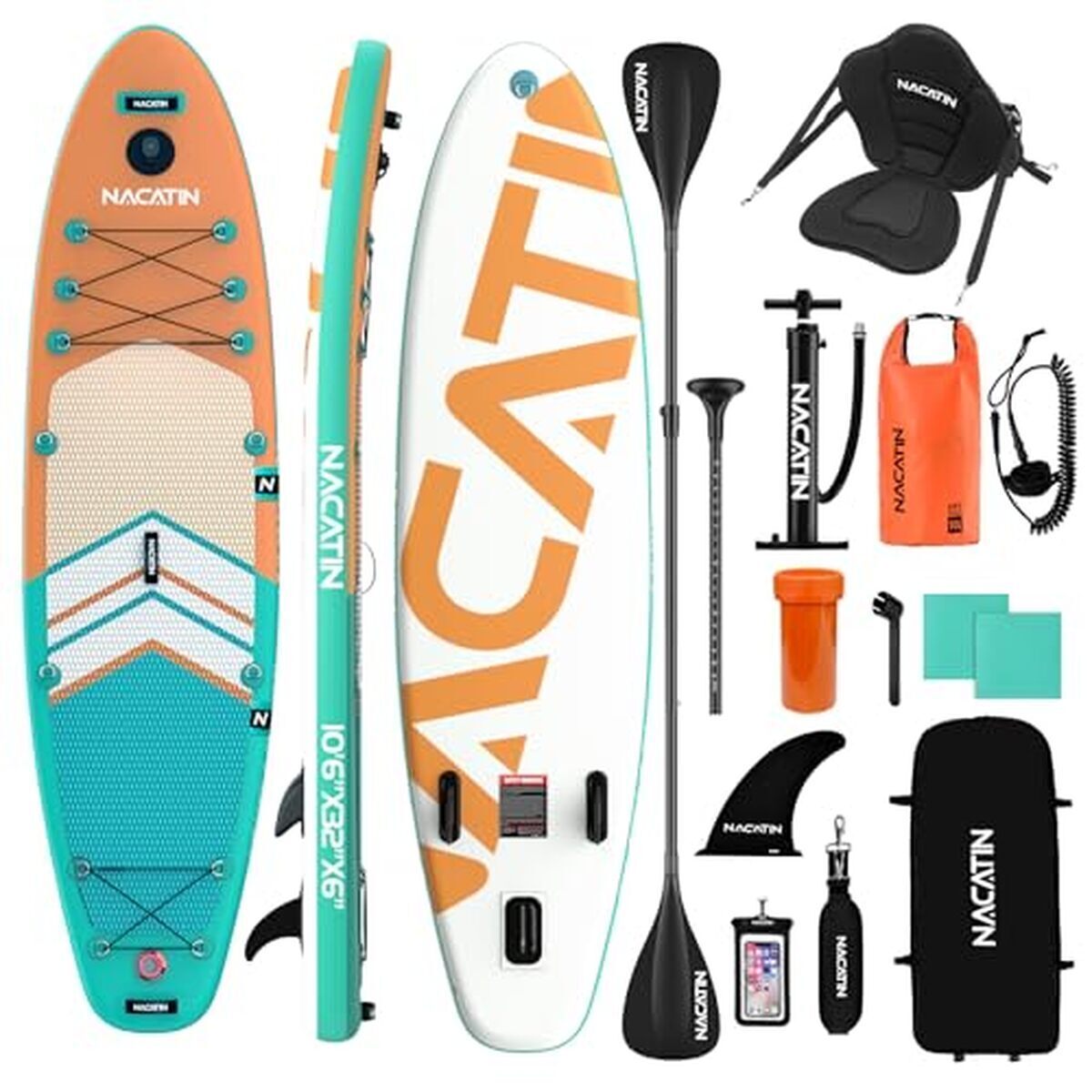 Test : planche paddle gonflable 10.6 ACATIN SUP avec accessoires complets