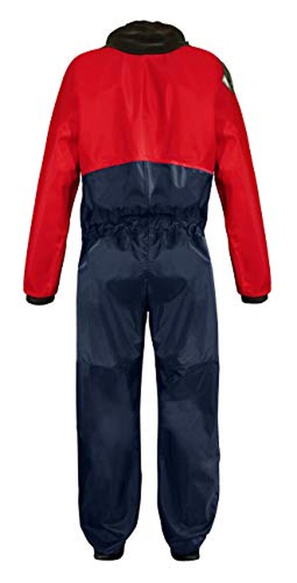 Découvrez notre test complet de la combinaison sèche Dry Fashion standard, taille L, marine et rouge pour une navigation confortable et optimale