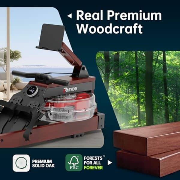 Découvrez notre test complet du rameur PASYOU PW60 : performance, design en chêne raffiné et connectivité Bluetooth pour une expérience sportive optimisée