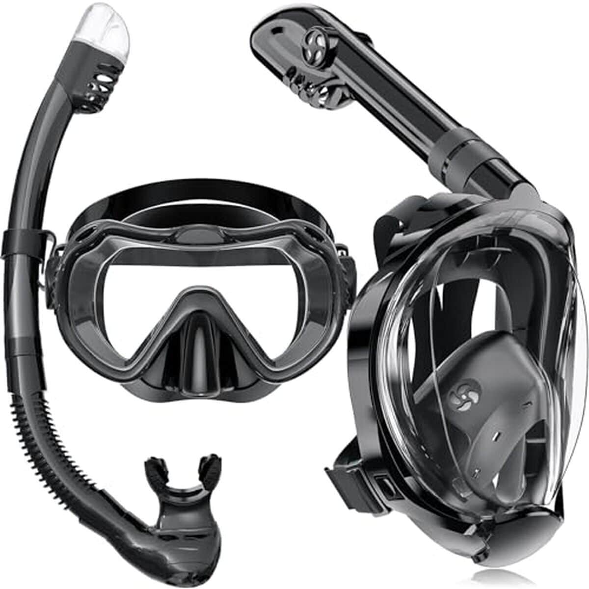 Test masque de plongée intégral : vue panoramique et système Dry Top