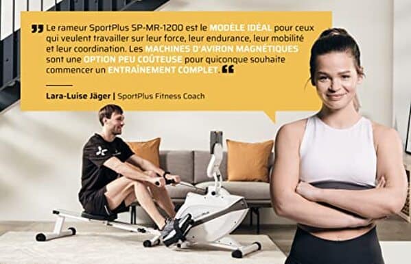 Explorez notre test complet du rameur SportPlus pliable et silencieux, idéal pour vos séances d'entraînement à domicile avec 8 niveaux de résistance pour varier vos exercices.