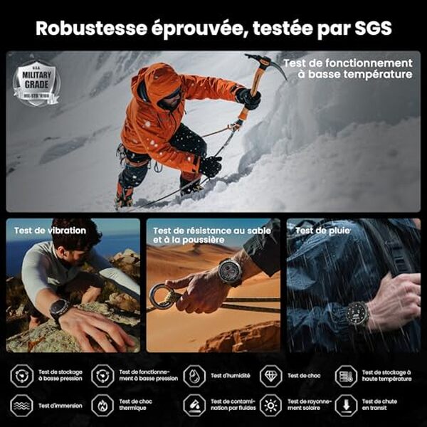 Découvrez notre test complet de la montre connectée KOSPET Tank T4, alliant robustesse et performances pour les aventuriers modernes.