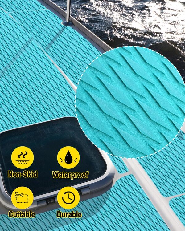 Découvrez notre avis sur le revêtement de sol Hjdeck en mousse EVA 240 x 114, 8 cm idéal pour votre bateau et plus encore. Avantages, inconvénients et conseils d'installation.