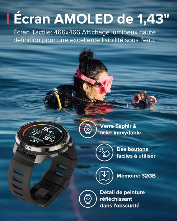 Découvrez notre avis complet sur la suunto Ocean : montre de plongée avec écran AMOLED et GPS performant pour vos aventures sous-marines
