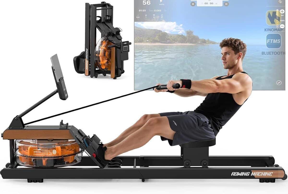 Test du rameur à eau pliable Orisyn : pour une expérience d'aviron immersive